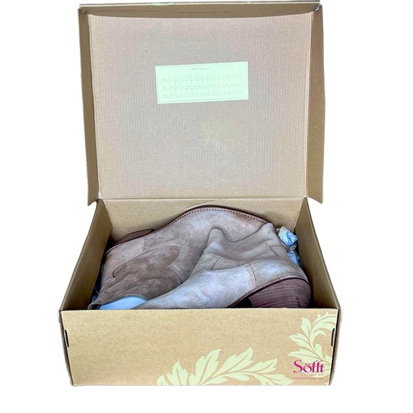 Sofft Annabell Suede Bootie Tan New in Box Size 7.5 - Picture 6 of 7